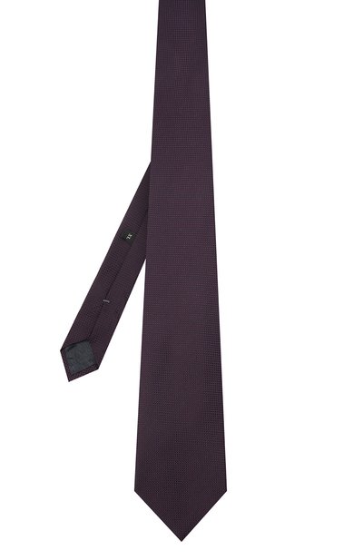 Шелковый галстук ZEGNA темно-фиолетового цвета по цене 19950 руб., арт. Z3D00T/1XW, фото 3 Шелковый галстук ZEGNA, арт. Z3D00T/1XW, фото 3