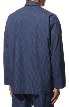 Мужс�кая хлопковая пижама ROBERTO RICETTI синего цвета, арт. PIGIAMA VENEZIA LUNG0/R0CK 2317HW217740001 | Фото 4 (Длина (брюки, джинсы): Стандартные; Рукава: Длинные; Длина (для топов): Стандартные; Материал внешний: Хлопок; Кросс-КТ: домашняя одежда; Драгоценные камни: Проставлено; Нос: Не проставлено; Материал сплава: Проставлено)