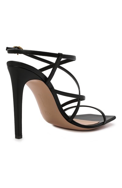 Кожаные босоножки manilla GIANVITO ROSSI черного цвета по цене 69800 руб., арт. G32062.15RIC.NAPNER0, фото 5 Кожаные босоножки manilla GIANVITO ROSSI, арт. G32062.15RIC.NAPNER0, фото 5