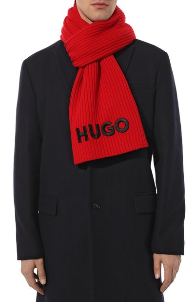 Шерстяной шарф HUGO, арт. 50500517, фото 2
