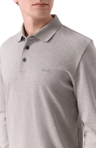 Хлопковое поло BOSS, арт. 50468392, фото 5