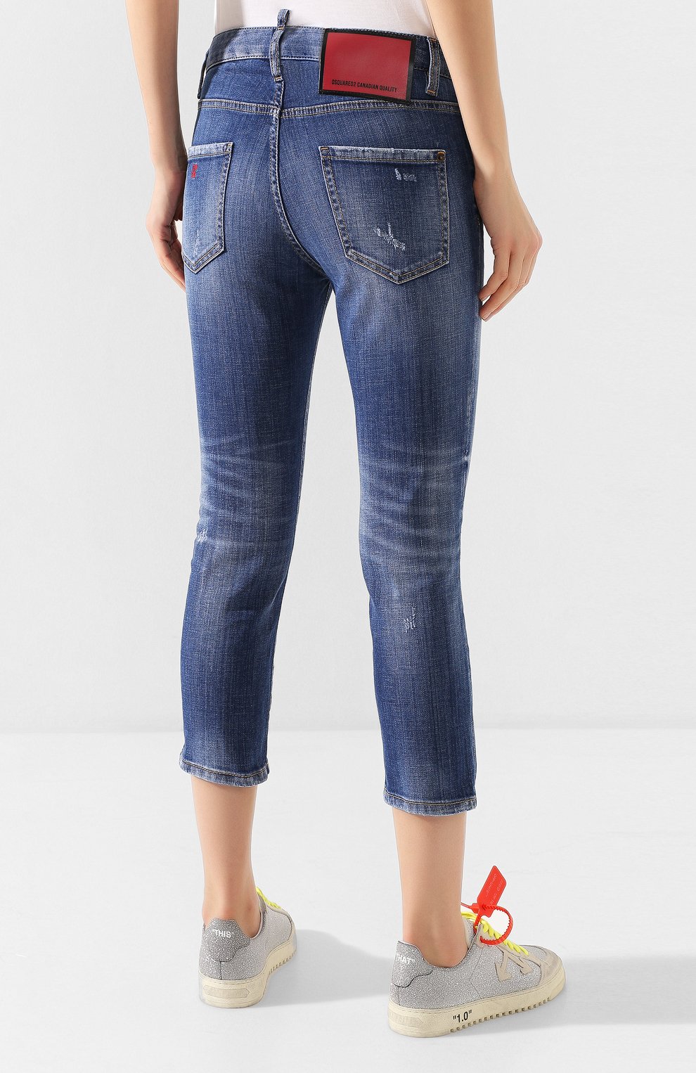 Джинсы DSQUARED2 синего цвета по цене 49450 руб., арт. S75LB0322/S30342, фото 4 Джинсы DSQUARED2, арт. S75LB0322/S30342, фото 4
