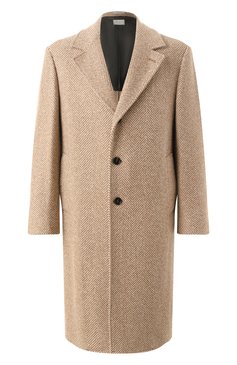 Мужской пальто из кашемира и шелка BRUNELLO CUCINELLI бежевого цвета, арт. MY4929136 | Фото 1 (Материал сплава: Проставлено; Драгоценные камни: Проставлено; Материал подклада: Купро; Материал внешний: Кашемир, Шерсть; Длина (верхняя одежда): До колена; Рукава: Длинные; Мужское Кросс-КТ: пальто-верхняя одежда; Стили: Кэжуэл; 1-2-бортные: Однобортные)