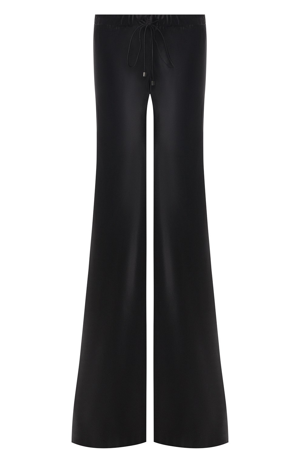 Шелковые брюки ROBERTO CAVALLI черного цвета по цене 64500 руб., арт. IQT220/SE001, фото 1 Шелковые брюки ROBERTO CAVALLI, арт. IQT220/SE001, фото 1