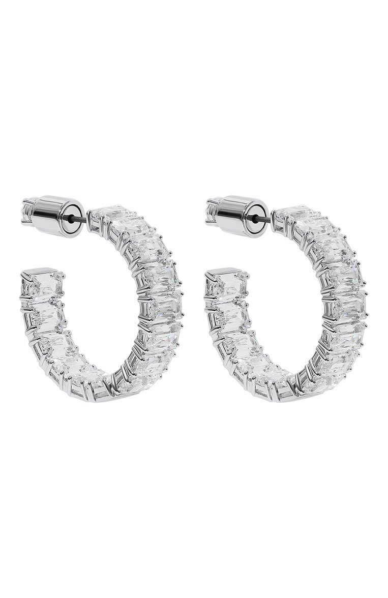 Женские серьги millenia SWAROVSKI серебряного цвета, арт. 5612673 | Фото 3 (Региональные ограничения белый список (Axapta Mercury): Не проставлено; Нос: Не проставлено; Материал: Металл, Кристаллы)