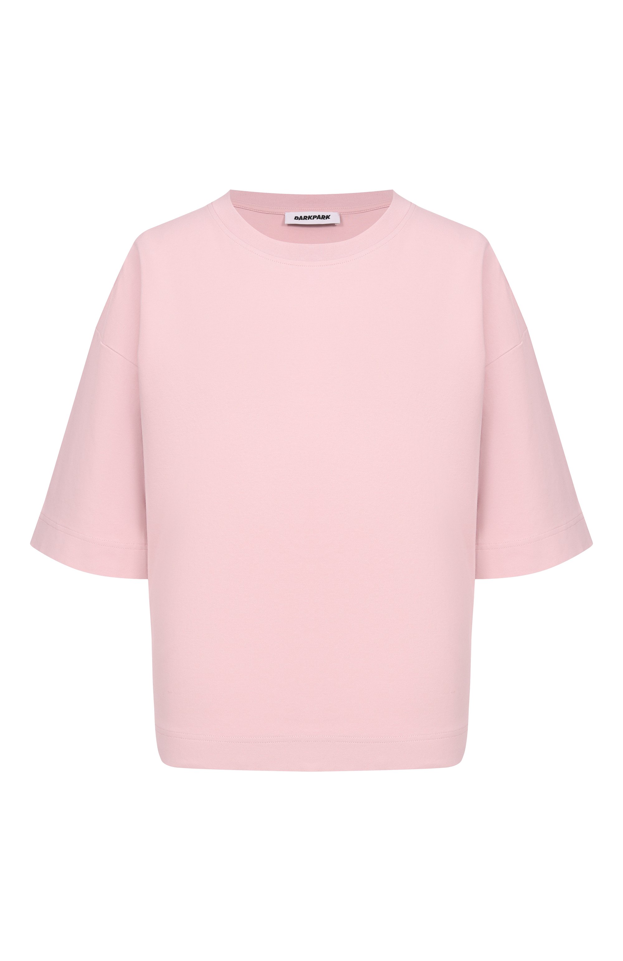 Хлопковая футболка DARKPARK розового цвета по цене 21800 руб., арт. WJE09/JER01, фото 1 Хлопковая футболка DARKPARK, арт. WJE09/JER01, фото 1