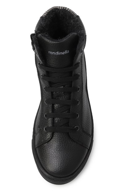 Высокие кеды из кожи RONDINELLA, арт. 115781AI/G0MMA/37-40, фото 4
