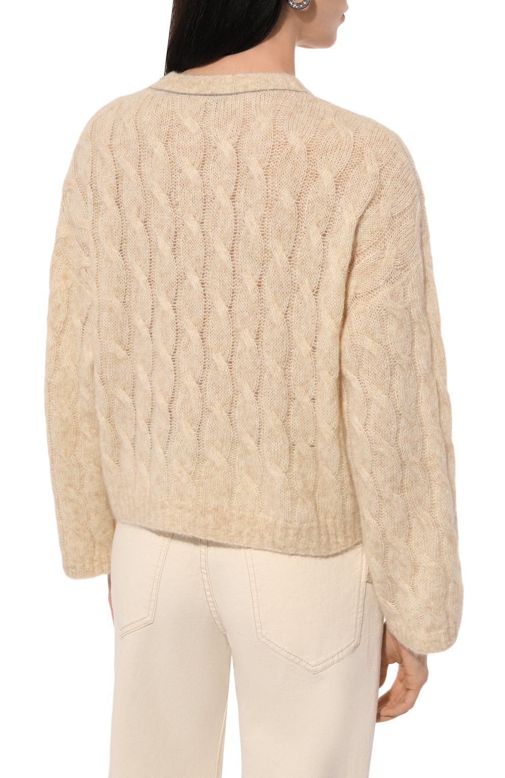 Шерстяной свитер BRUNELLO CUCINELLI, арт. MHM523600, фото 4