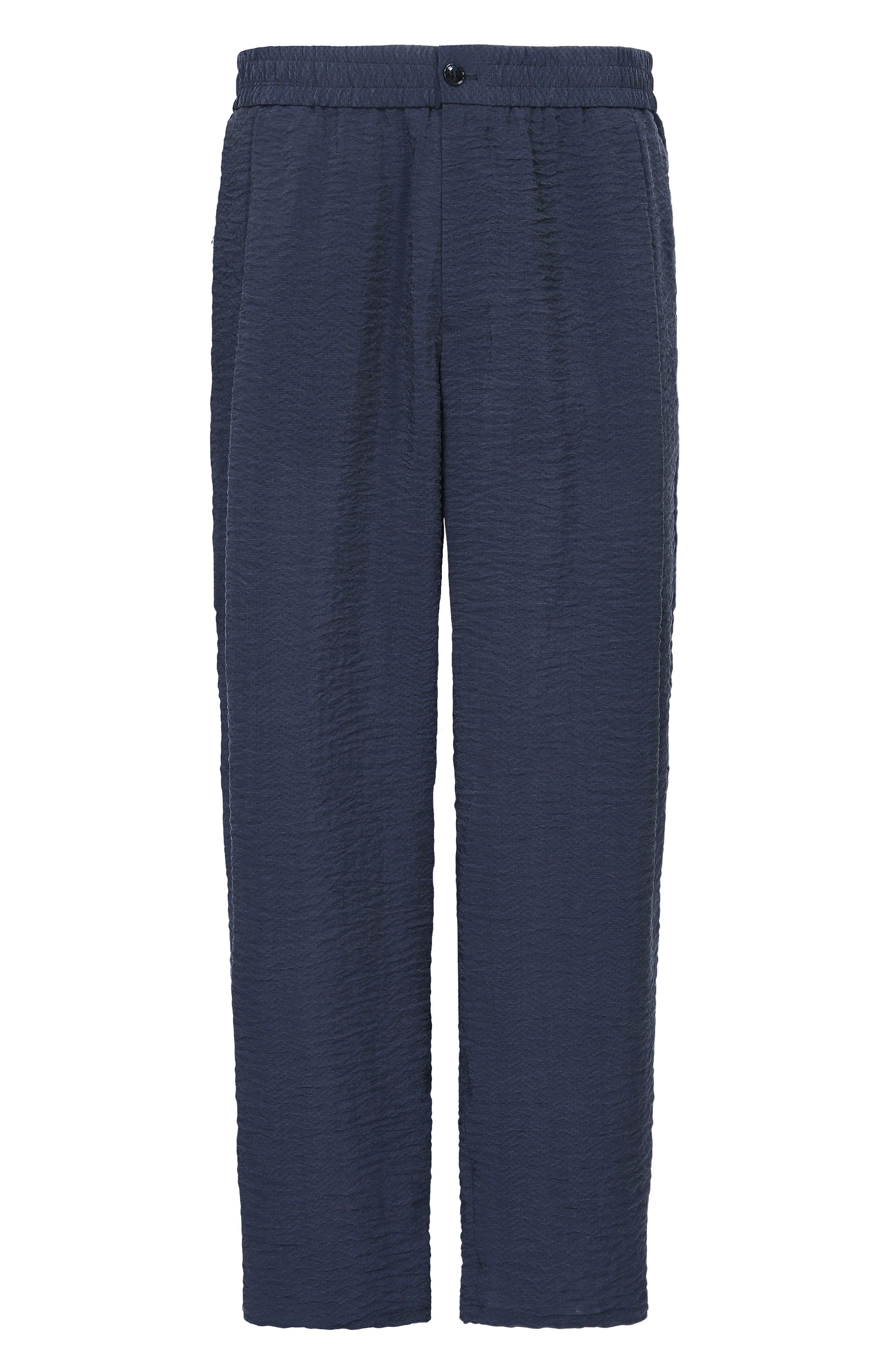 Брюки GIORGIO ARMANI темно-синего цвета по цене 184500 руб., арт. GM001744/TE23168, фото 1 Брюки GIORGIO ARMANI, арт. GM001744/TE23168, фото 1