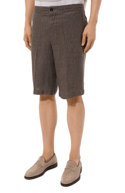 Льняные шорты ZEGNA, арт. UDI32A7/TB11, фото 3