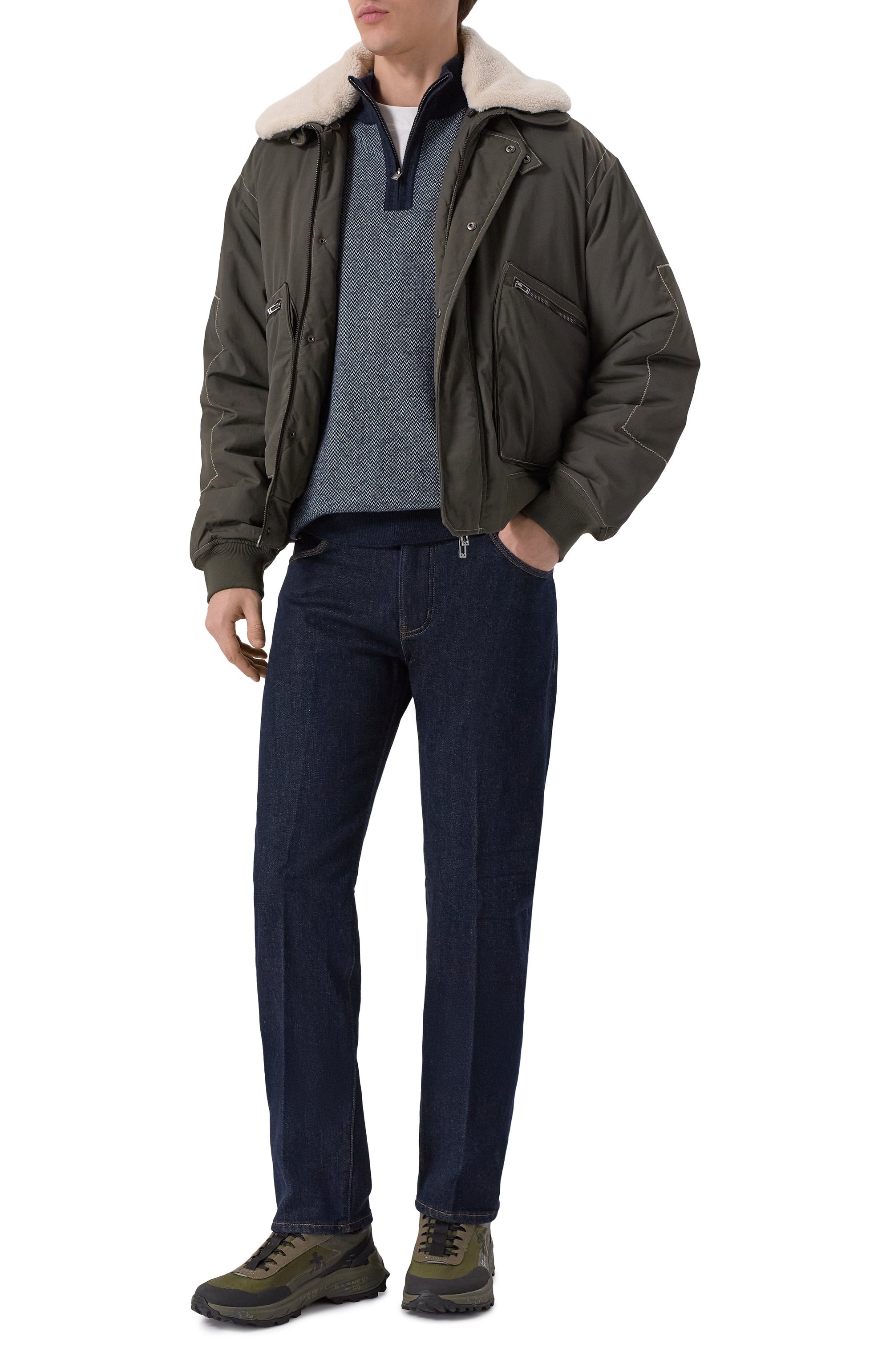 Джемпер из шерсти и хлопка BOSS, арт. 50549976, фото 2