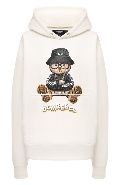 Женский хлопковое худи DOMREBEL, арт. NY BEAR/H00DIE/W