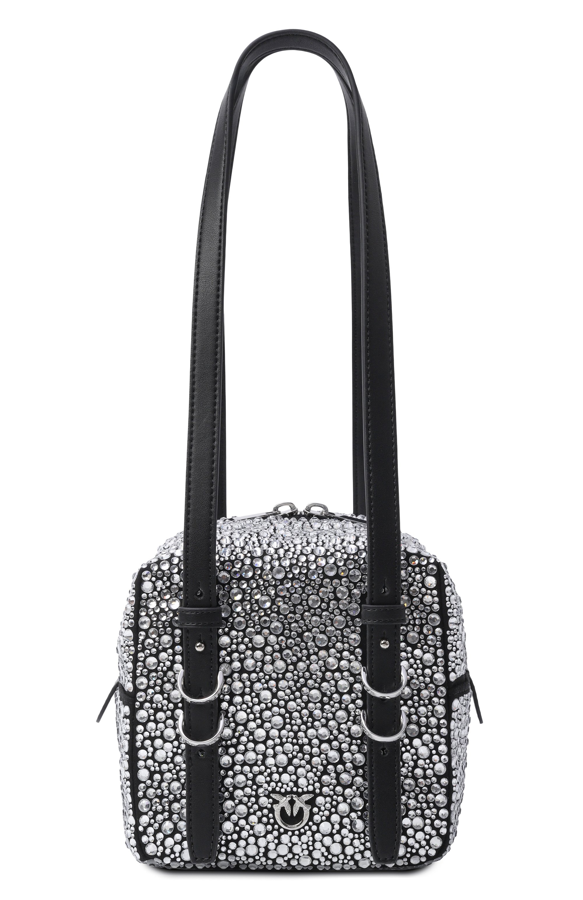 Сумка cubic PINKO серебряного цвета по цене 47800 руб., арт. 106465/A2WF, фото 1 Сумка cubic PINKO, арт. 106465/A2WF, фото 1