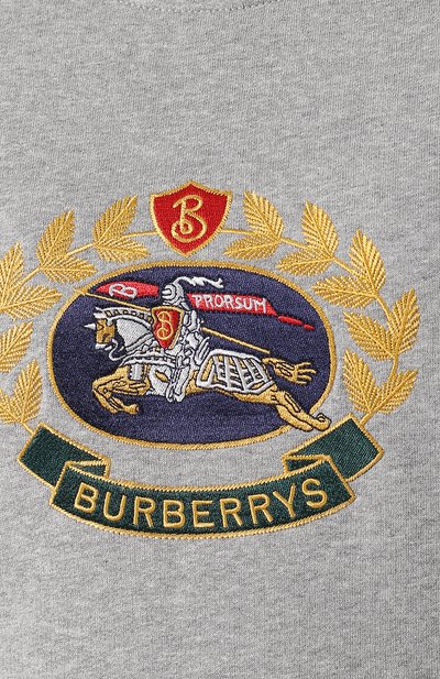 Хлопковый пуловер BURBERRY, арт. 8003029, фото 5