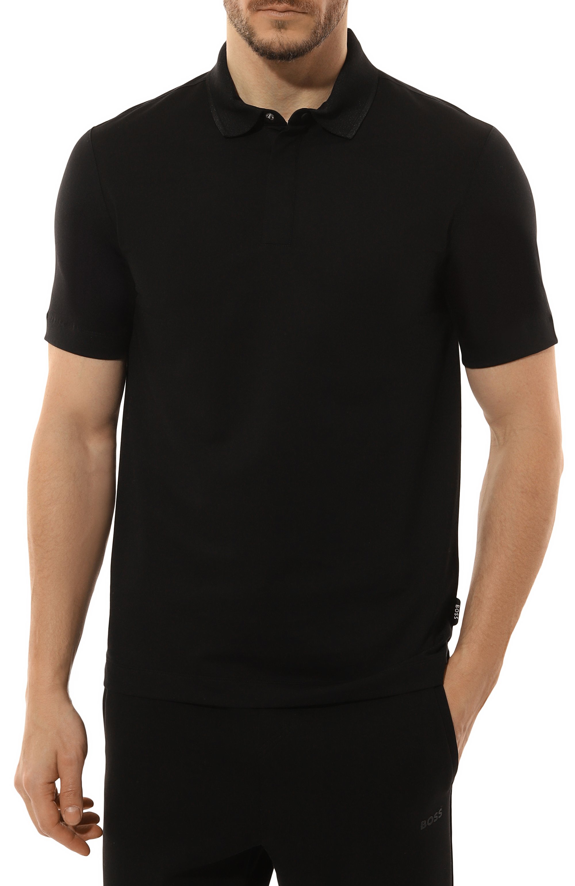 Хлопковое поло BOSS, арт. 50531949, фото 3