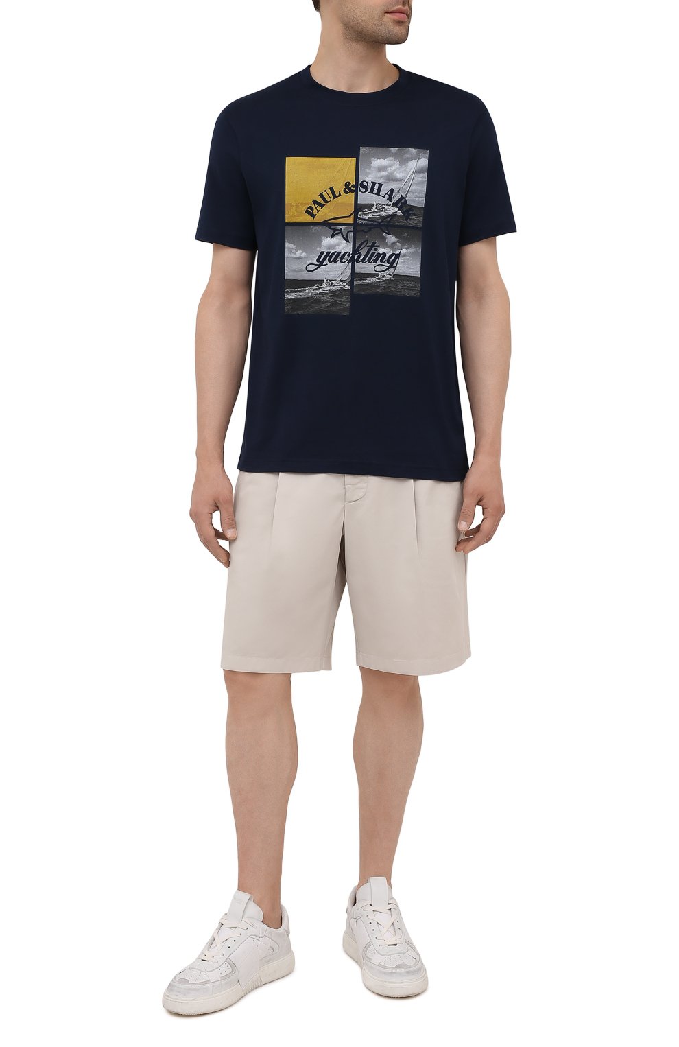 Хлопковая футболка PAUL&SHARK, арт. 11311623/C00, фото 2