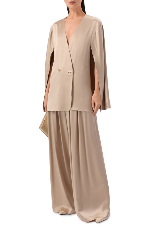 Атласный жакет Daname 126SS1803A Бежевый  126SS1803A Фото 2