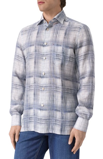 Льняная рубашка KITON, арт. UMCNERH0924406, фото 3