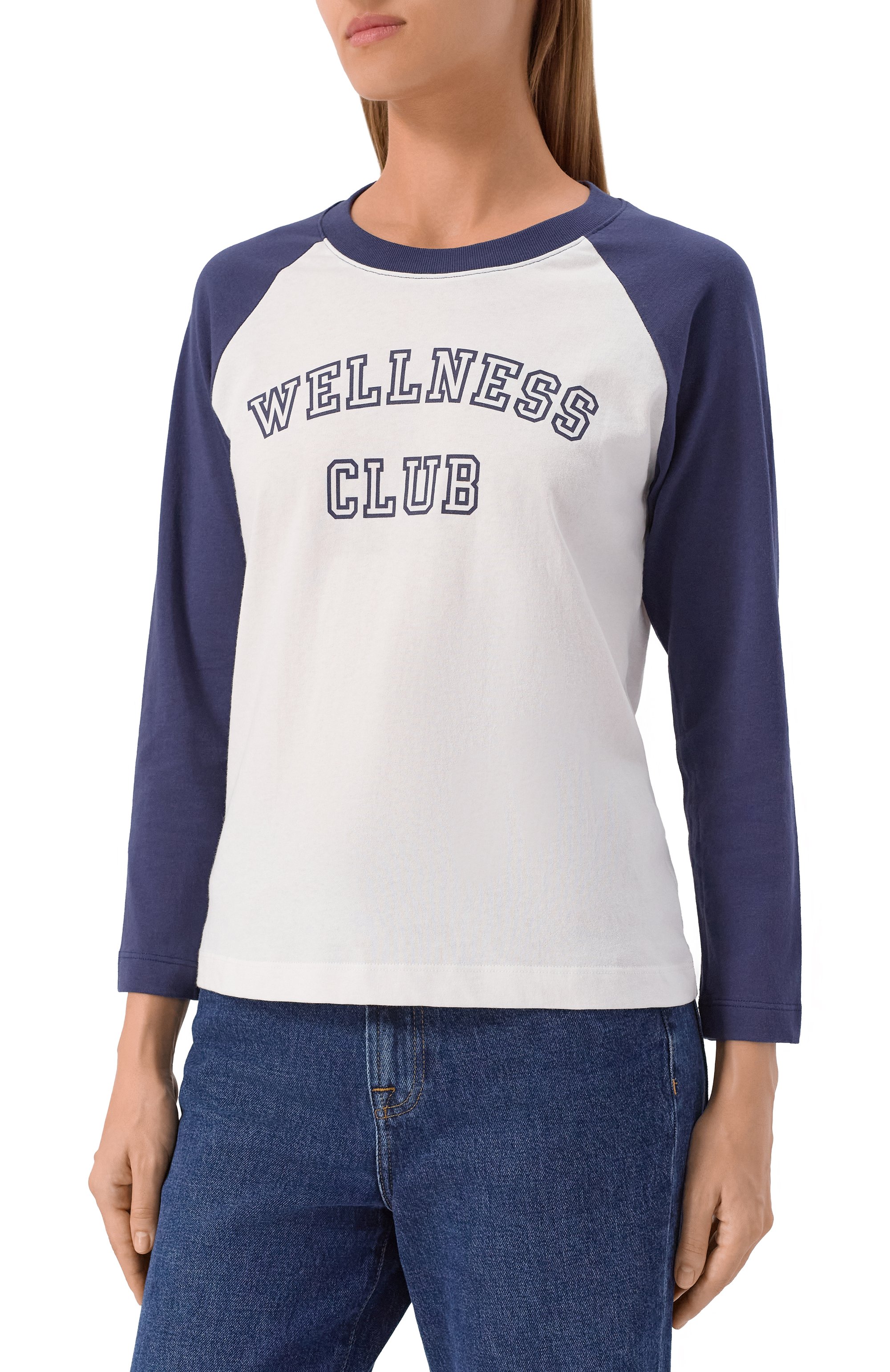 Хлопковый лонгслив SPORTY AND RICH, арт. T0046620010BL107, фото 3