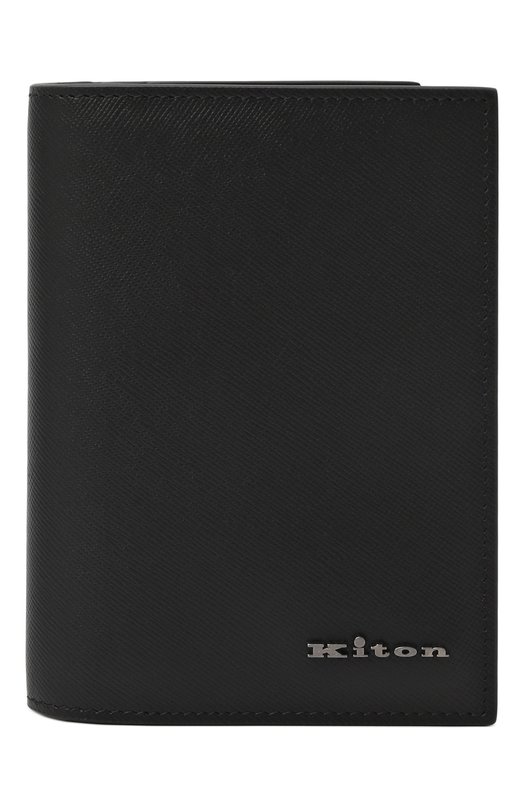 Кожаная обложка для паспорта Kiton UPEA030N0126901 Чёрный UPEA030N0126901