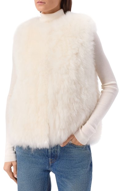 Двусторонний жилет из козы MANZONI24, арт. 25M1522R-CFENY, фото 3