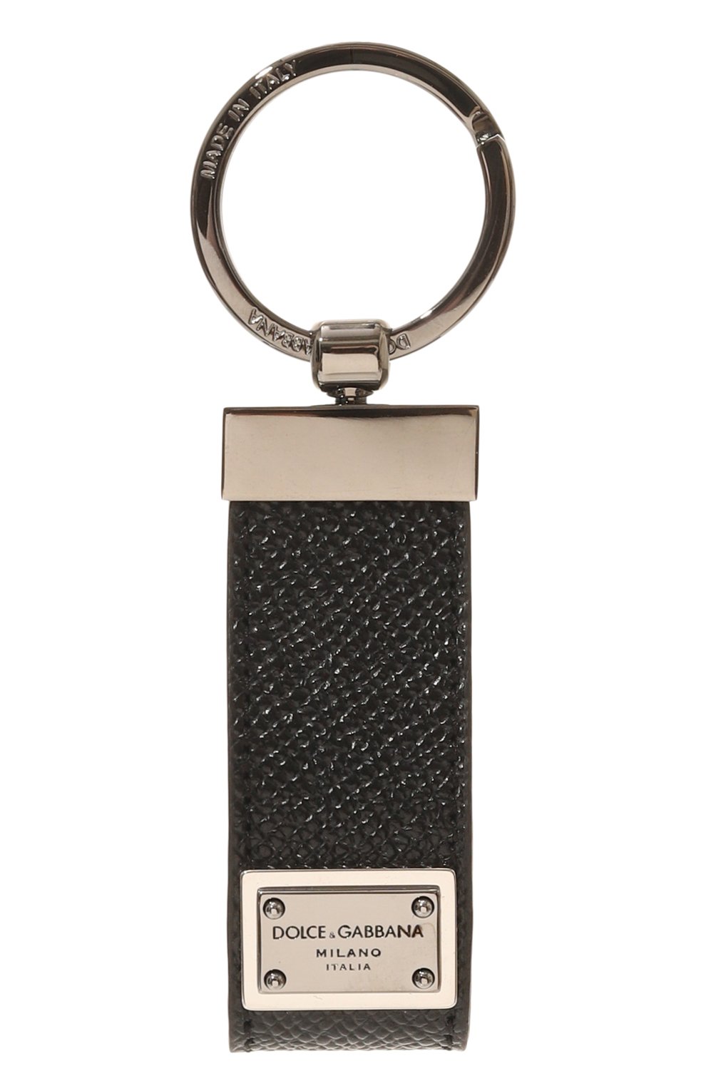Кожаный брелок DOLCE & GABBANA черного цвета по цене 23300 руб., арт. BP1371 AG219, фото 1 Кожаный брелок DOLCE & GABBANA, арт. BP1371 AG219, фото 1