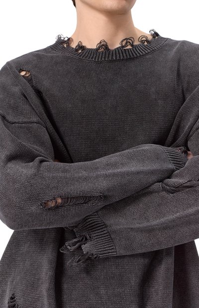 Хлопковый свитер WHO_AM, арт. MS1-WIM1-GRY, фото 5