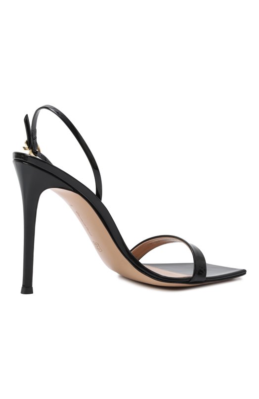 Кожаные босоножки Stiletto 105 Gianvito Rossi G32088.15RIC.VERNER0 Чёрный  G32088.15RIC.VERNER0 Фото 5