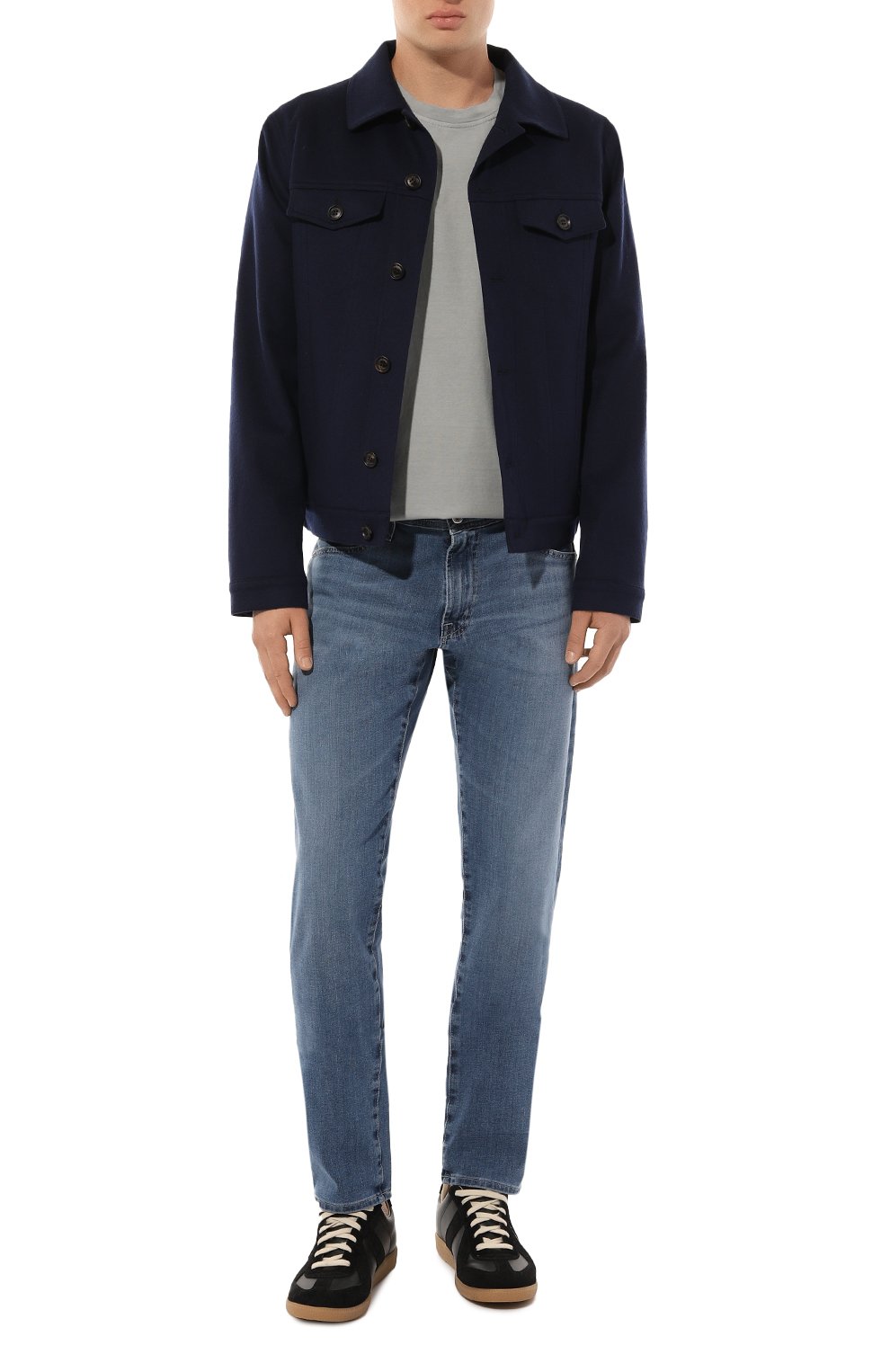 Хлопковая футболка PAUL&SHARK серого цвета по цене 15950 руб., арт. 13311654, фото 2 Хлопковая футболка PAUL&SHARK, арт. 13311654, фото 2