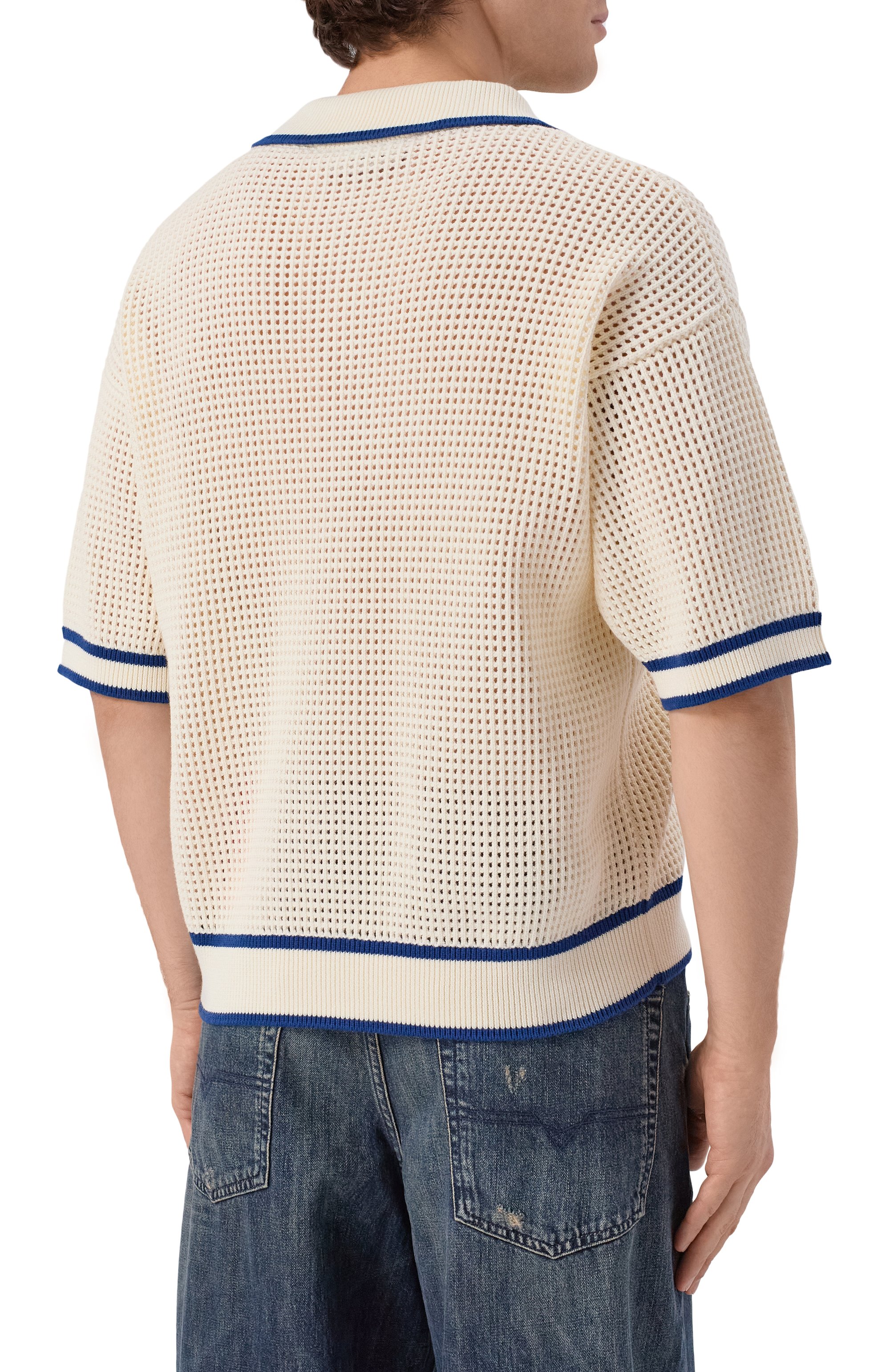 Хлопковое поло DSQUARED2 кремового цвета по цене 78600 руб., арт. S74HA1598/D13194, фото 4 Хлопковое поло DSQUARED2, арт. S74HA1598/D13194, фото 4