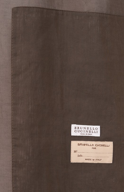 Хлопковый анорак Brunello Cucinelli MH9117780 Коричневый  MH9117780 Фото 7