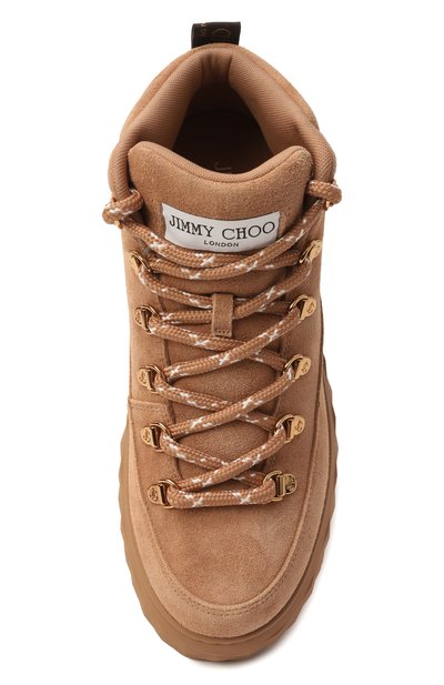 Замшевые кроссовки diamond maxi hike JIMMY CHOO, арт. DIAM0ND MAXI HIKE/F/SVV, фото 5