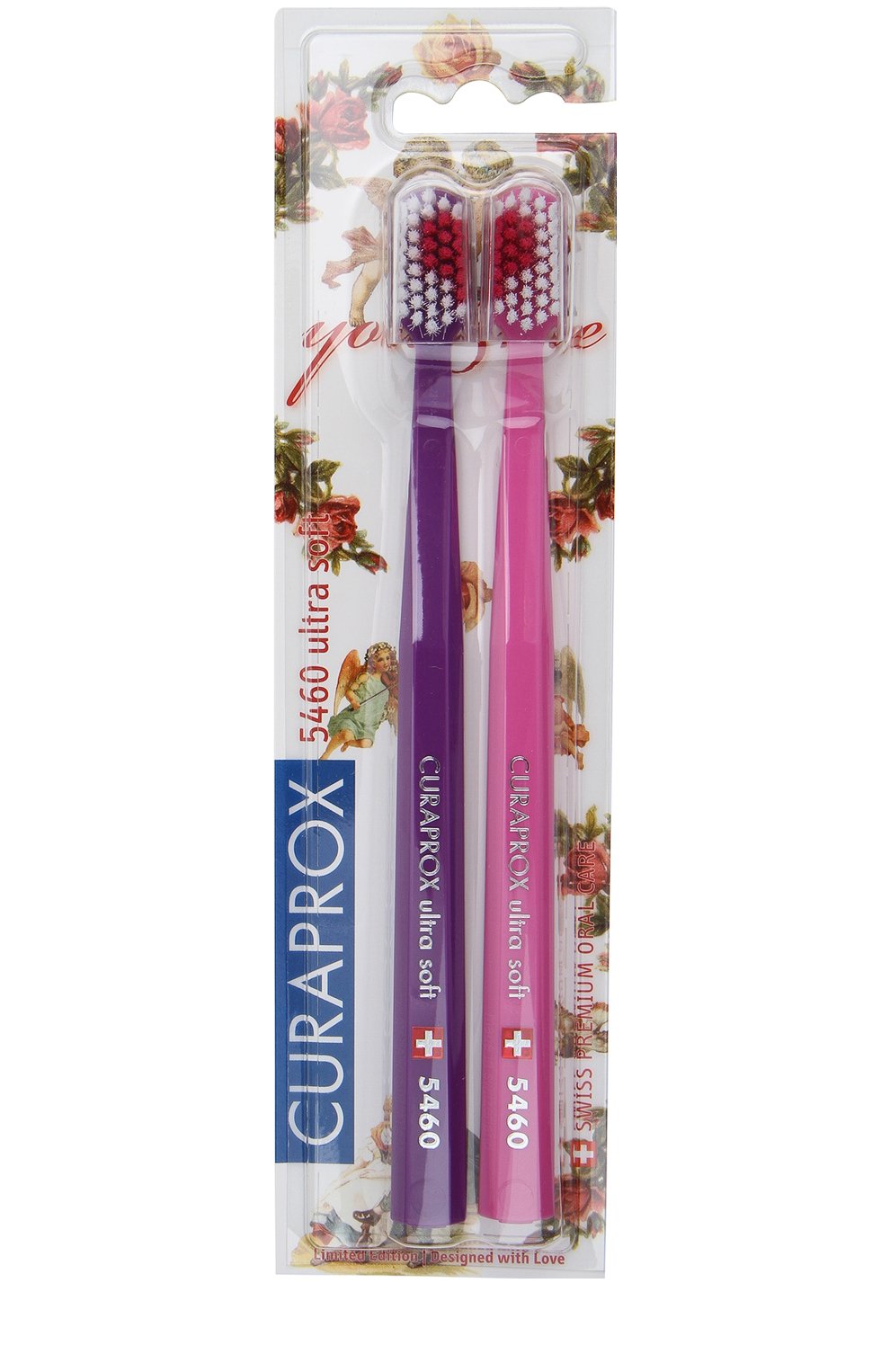 Набор зубных щеток ultrasoft duo love CURAPROX бесцветного цвета по цене 1670 руб., арт. 7612412422900, фото 2 Набор зубных щеток ultrasoft duo love CURAPROX, арт. 7612412422900, фото 2
