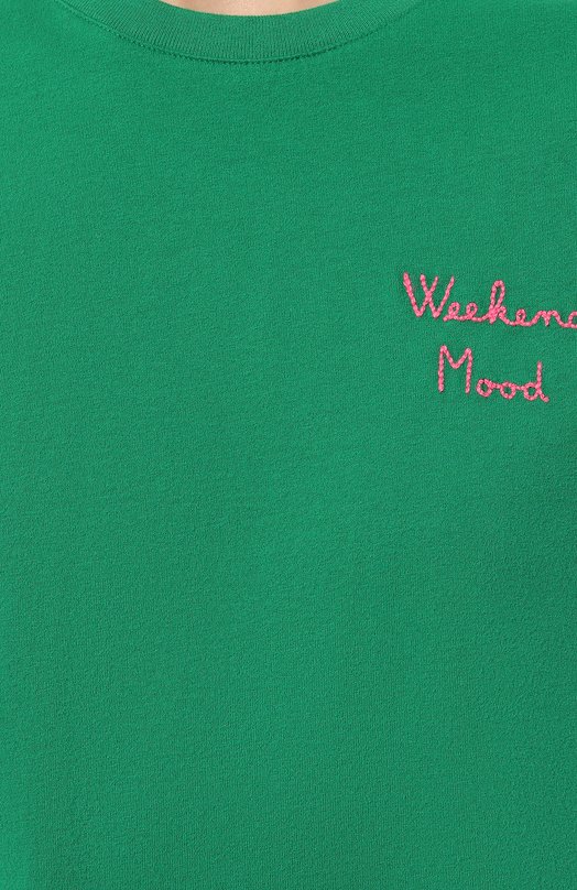 Хлопковые футболка MC2 Saint Barth STBW/EMILIE W/11467E Зелёный  STBW/EMILIE W/11467E Фото 5