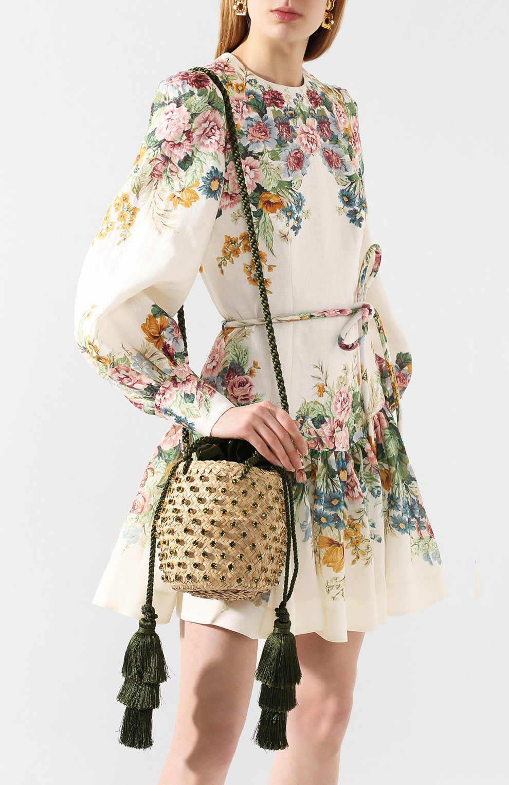 Сумка carol small LE NINE хаки цвета по цене 59950 руб., арт. S2-50230/00000/267/TAS, фото 5 Сумка carol small LE NINE, арт. S2-50230/00000/267/TAS, фото 5