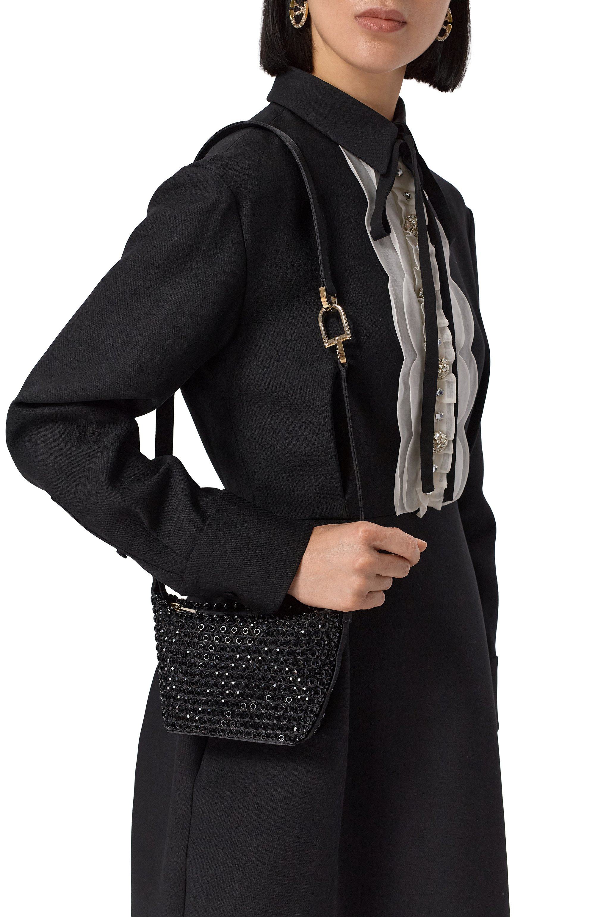 Сумка GIORGIO ARMANI черного цвета по цене 236500 руб., арт. GW001001/AF19101, фото 2 Сумка GIORGIO ARMANI, арт. GW001001/AF19101, фото 2