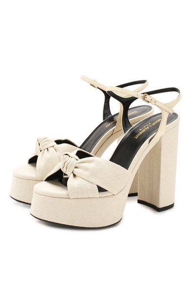 Текстильные босоножки bianca SAINT LAURENT, арт. 620117/L0L50, фото 1