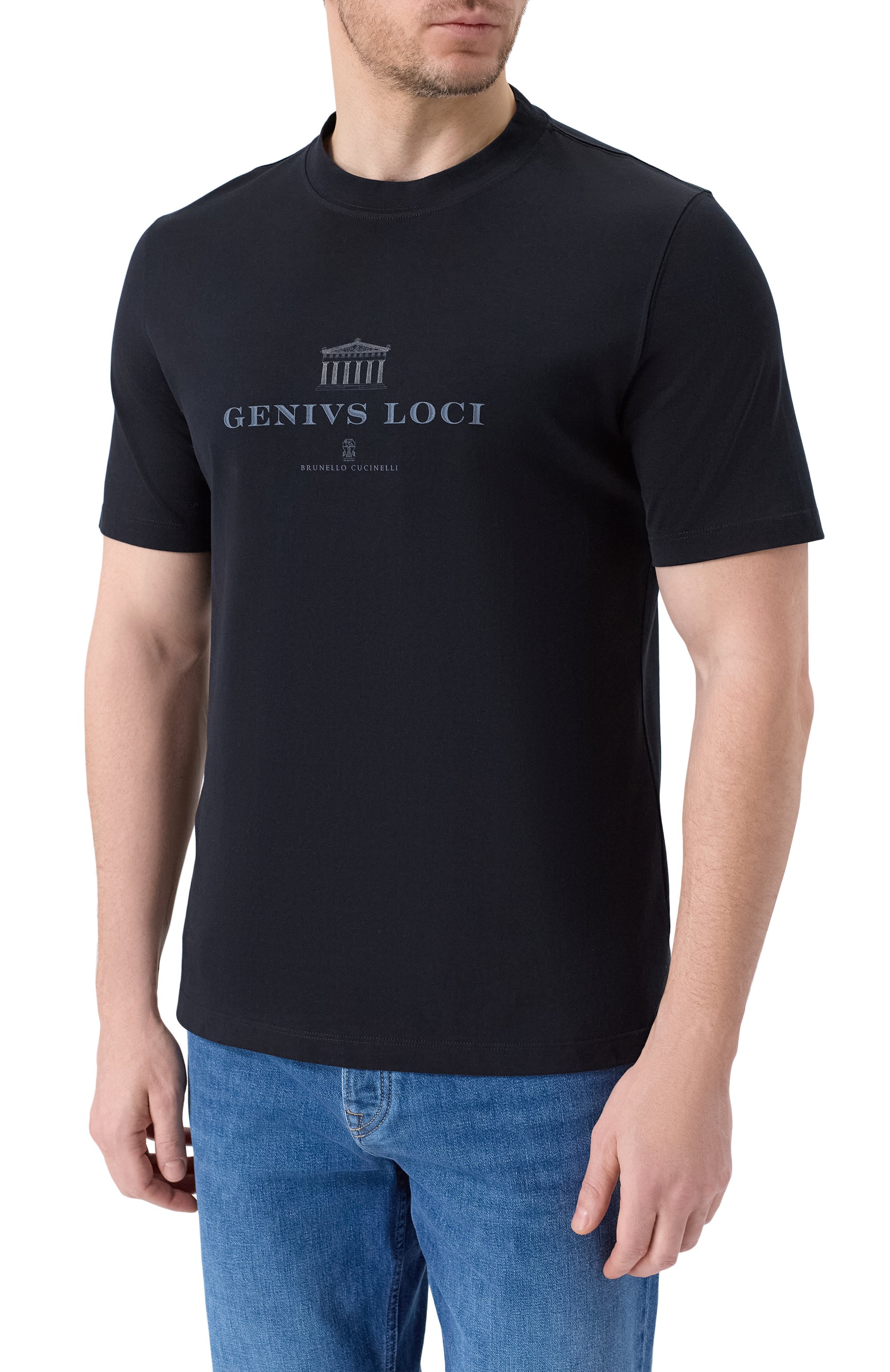 Хлопковая футболка BRUNELLO CUCINELLI, арт. M0B138520, фото 3