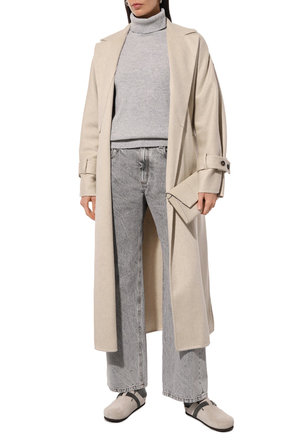 Кашемировая водолазка BRUNELLO CUCINELLI серого цвета по цене 184500 руб., арт. M12175403, фото 2 Кашемировая водолазка BRUNELLO CUCINELLI, арт. M12175403, фото 2