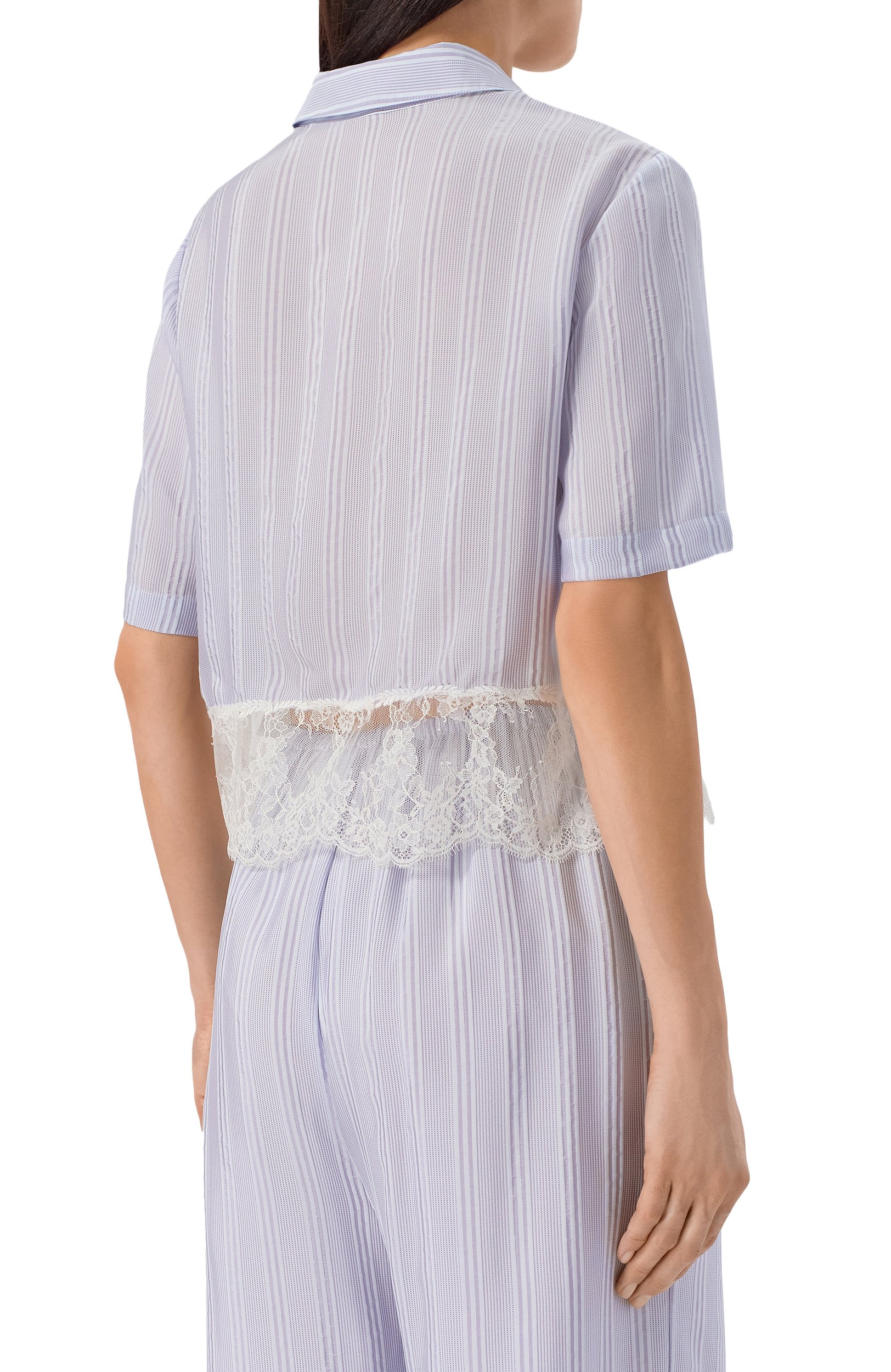 Шелковая рубашка FRAME DENIM, арт. WE26WSH018/THE STRIPE LACE SHIRT, фото 4