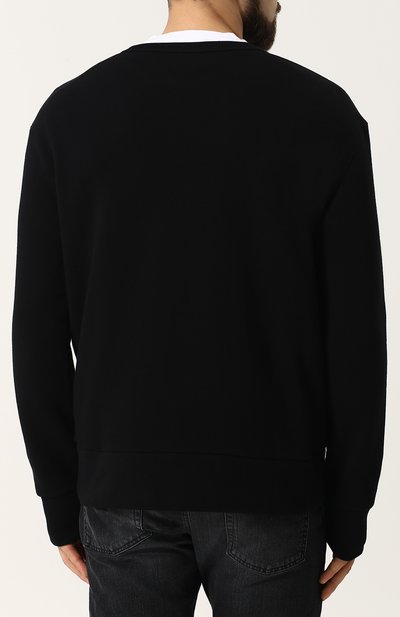 Хлопковый свитшот с принтом GUCCI черного цвета по цене 69900 руб., арт. 475532/X3N46, фото 4 Хлопковый свитшот с принтом GUCCI, арт. 475532/X3N46, фото 4