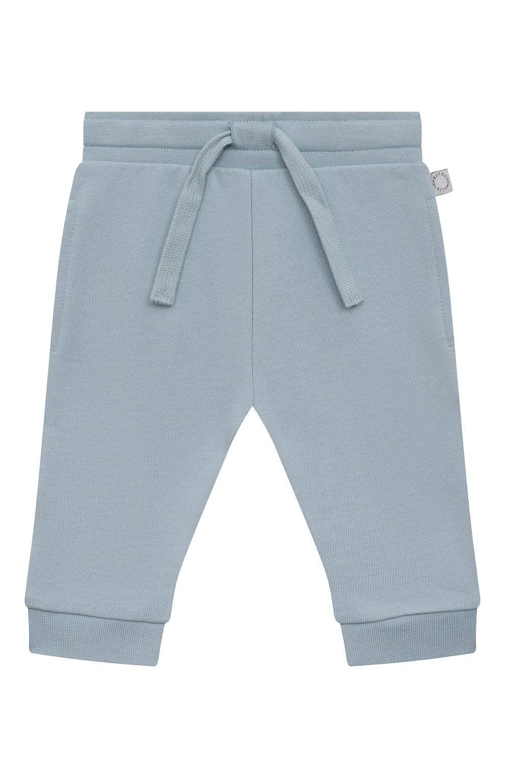 Хлопковые джоггеры STELLA MCCARTNEY голубого цвета по цене 7275 руб., арт. TS6730, фото 1 Хлопковые джоггеры STELLA MCCARTNEY, арт. TS6730, фото 1