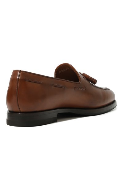 Кожаные лоферы W.GIBBS, арт. 0354001/LUX ANIL, фото 5