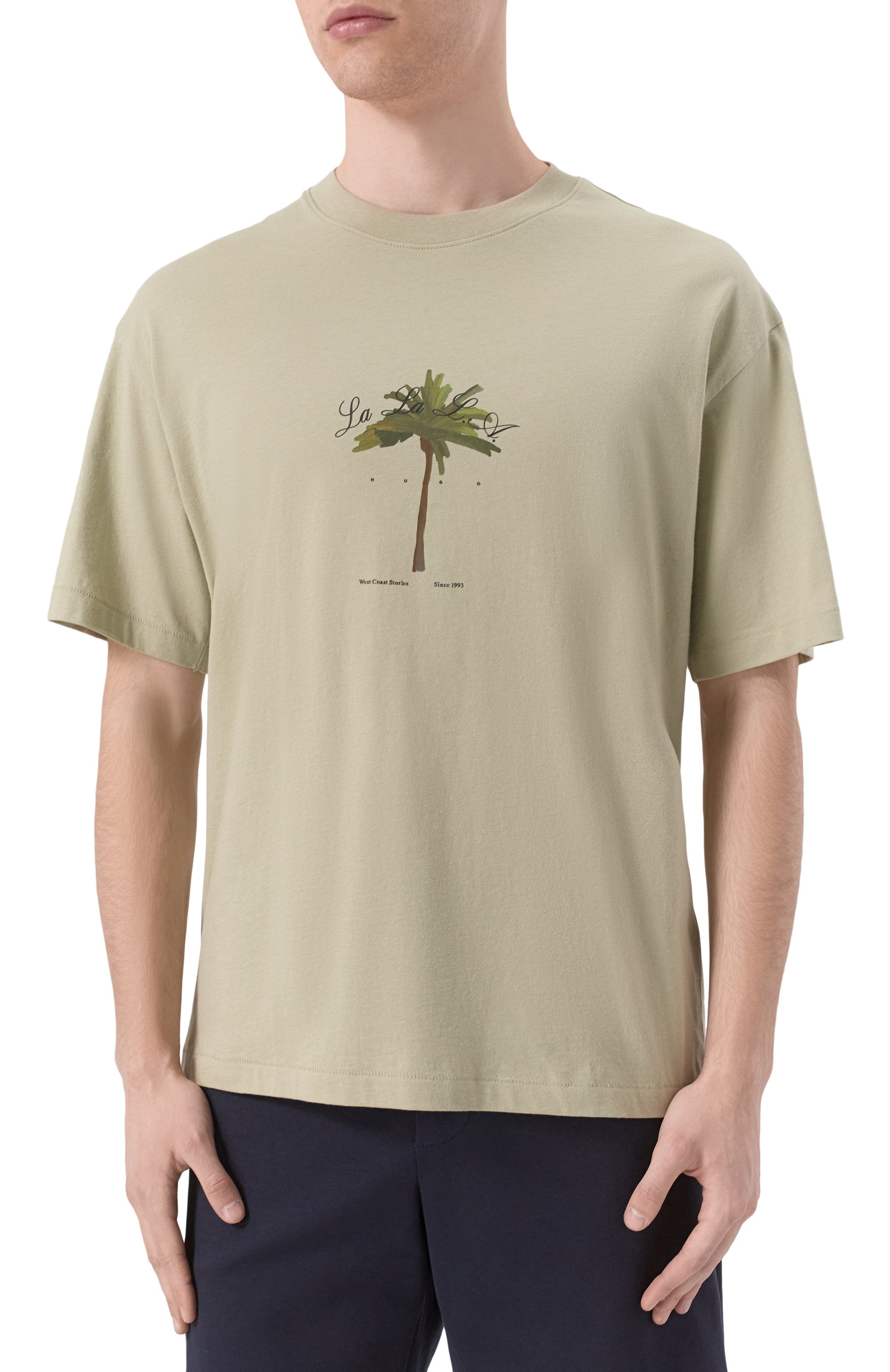 Хлопковая футболка HUGO, арт. 50538972, фото 3