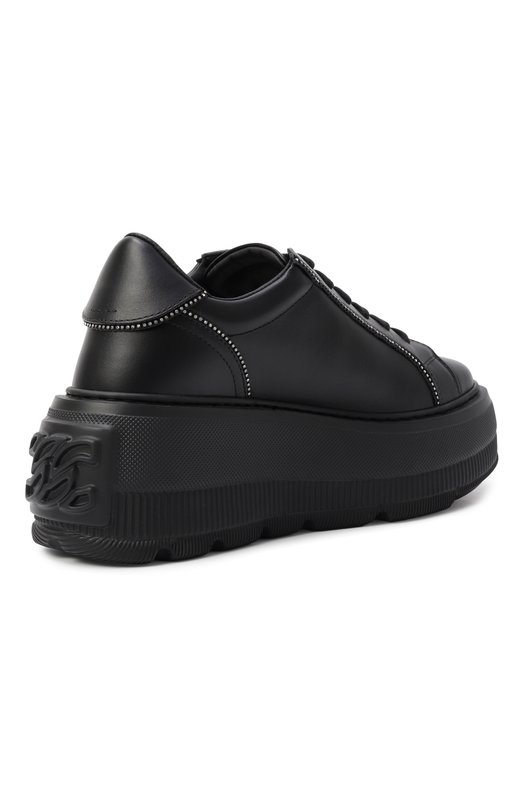 Кожаные кеды Nexus Casadei 2X076A070NSALEN Чёрный  2X076A070NSALEN Фото 5