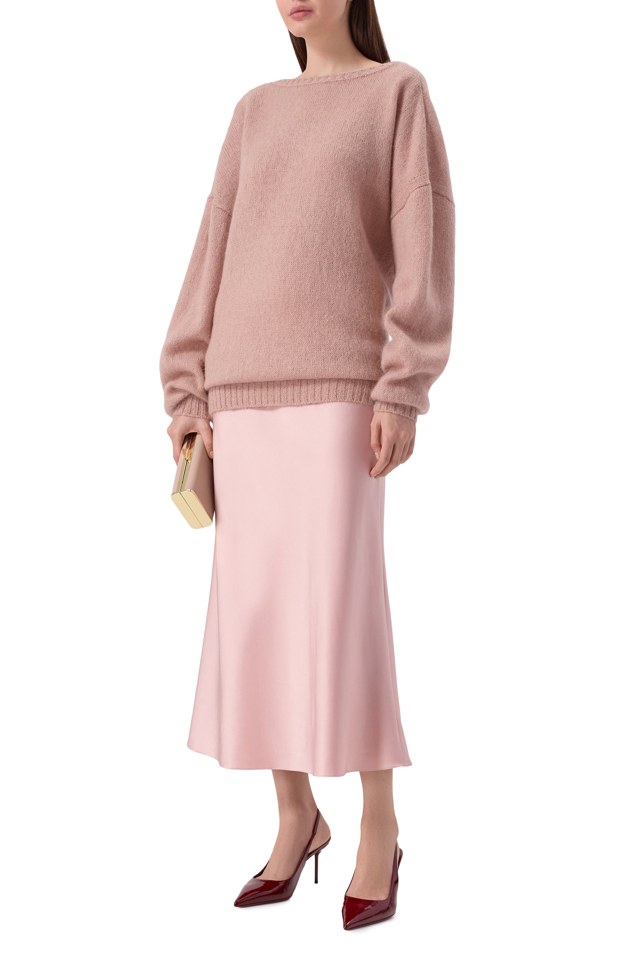 Шерстяной пуловер LEFFERS розового цвета по цене 79000 руб., арт. 46.52.93.15.27, фото 2 Шерстяной пуловер LEFFERS, арт. 46.52.93.15.27, фото 2