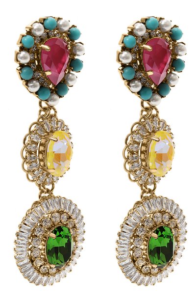 Серьги ANTON HEUNIS разноцветного цвета по цене 32200 руб., арт. VRS3.014, фото 3 Серьги ANTON HEUNIS, арт. VRS3.014, фото 3