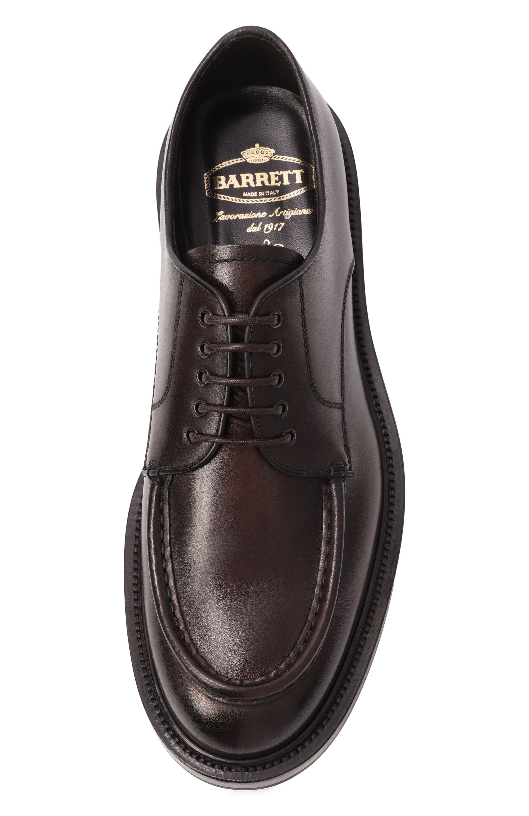 Кожаные дерби BARRETT темно-коричневого цвета по цене 77050 руб., арт. 242U053.6, фото 6 Кожаные дерби BARRETT, арт. 242U053.6, фото 6