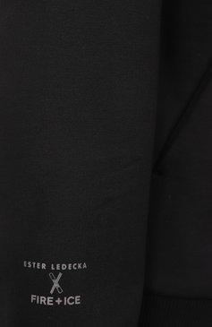 Женский хлопковая толстовка BOGNER FIRE+ICE черного цвета, арт. 84833697 | Фото 6 (Длина (для топов): Стандартные; Рукава: Длинные; Женское Кросс-КТ: Кардиган-одежда; Материал подклада: Хлопок; Материал внешний: Хлопок; Стили: Спорт-шик)