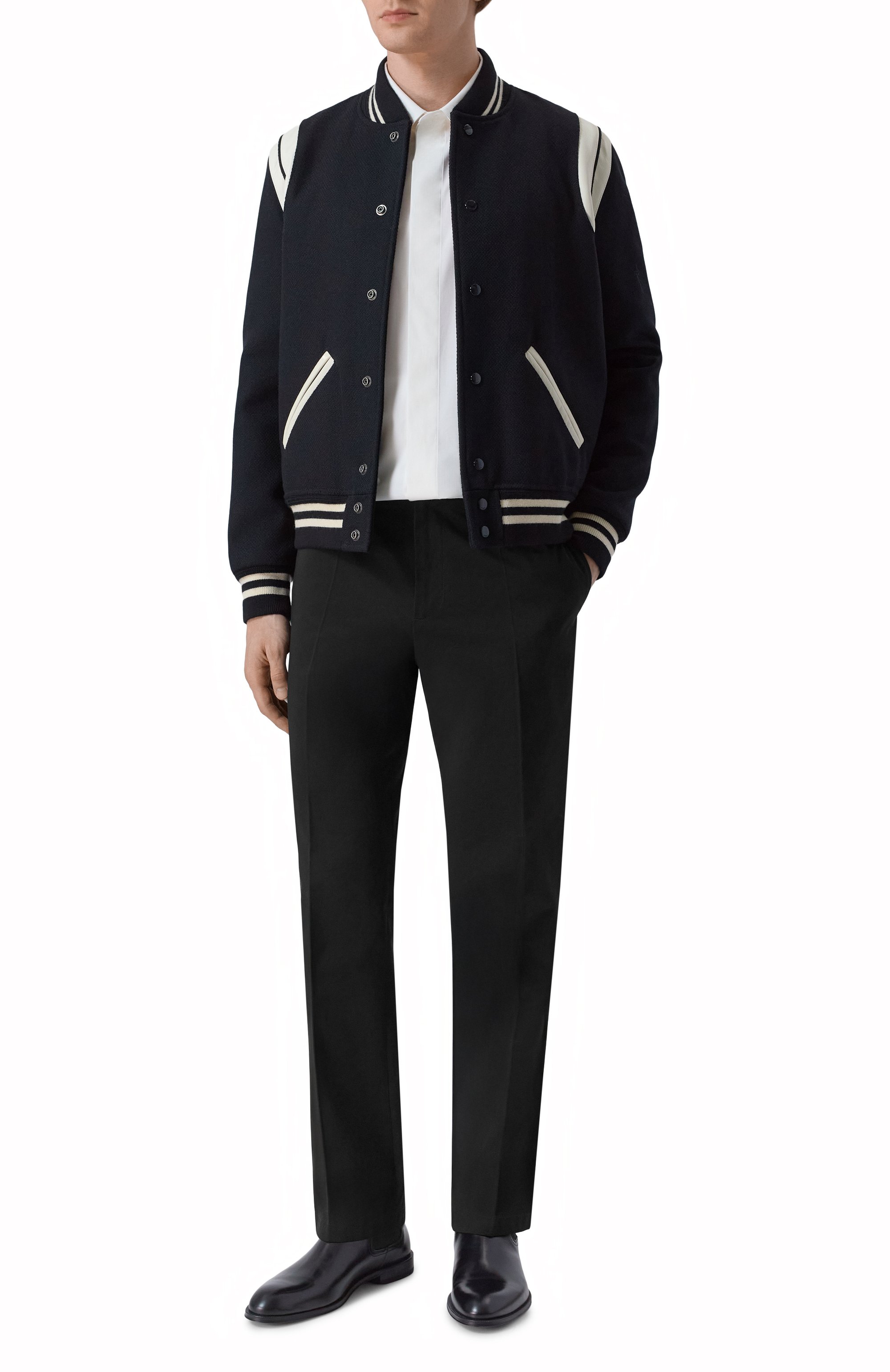 Хлопковая рубашка SAINT LAURENT, арт. 826821/Y2M03, фото 2